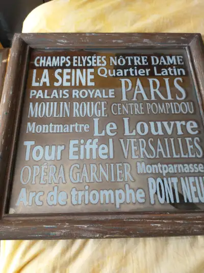 Vintage look wall decor art., View more