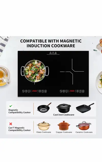 Durable 2 burner induction cooktop, View more