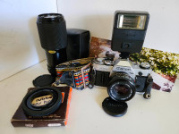 Vintage Canon AE-1 Film Camera Kit
