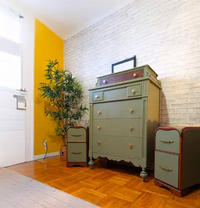 Antique Dresser and Nightstands Set (1920-1930), View more