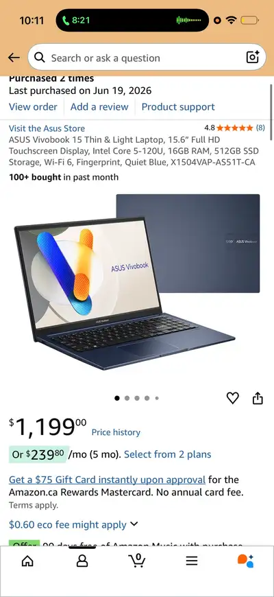 Brand New ASUS Vivobook 15 Laptop – Unopened Box, View more