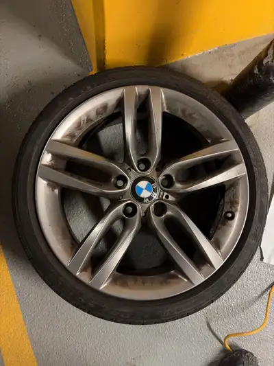 18x7.5 ET45 5x120 CB72.6 Pirelli p7 tires half life