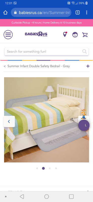 Summer Infant Double Safety Bedrail. New in box. in Gates, Monitors & Safety in City of Halifax - Image 2
