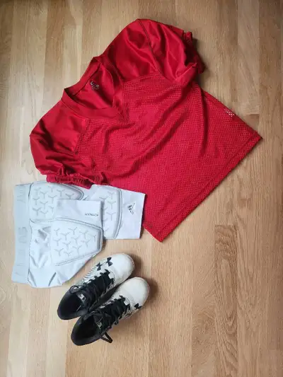 Crunchers youth football gear with cleats, girdle and jersey, View more