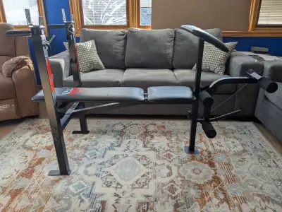 Workout Bench, Barbell and Weights (Upper and Lower Body), View more