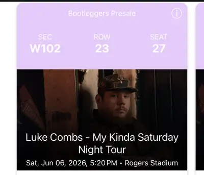 Luke Combs Tickets, View more