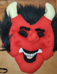 masque déguisement costume Halloween diable démon en tissu