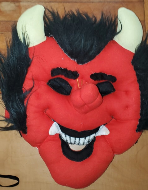 masque déguisement costume Halloween diable démon en tissu dans Costumes  à Saint-Hyacinthe