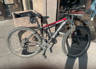 Rocky Mountain bicycle Racing tires new seat and shimano gears and Mint condition Size Medium Suspen...