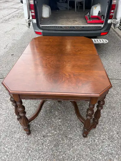 Free delivery used Vintage Walnut Dining Table, View more