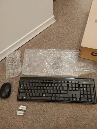Amazon Basics Wireless Keyboard and Mouse Combo, View more