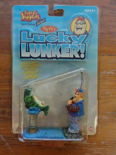 New in package fishing collectible Big Al's Lucky Lunder Jump'n Jigglers. See more fishing items on...