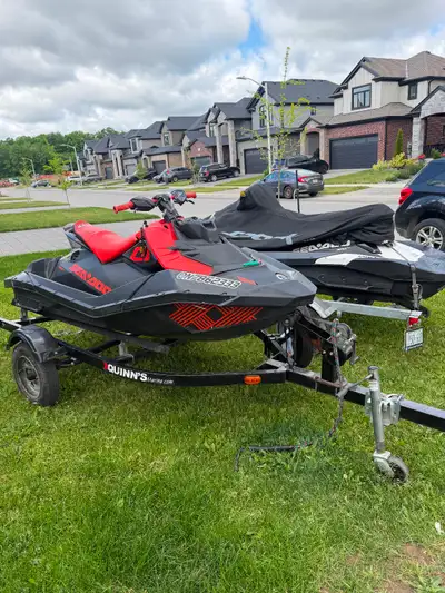 Selling a pair of jet skis both have been well maintained 2021 spark trixx 240 hours and a 2016 sead...