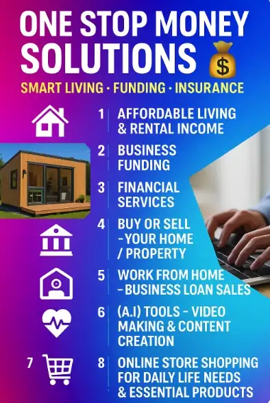 ✅ ONE STOP SHOP ✅ MONEY & FINANCIAL SOLUTIONS ✅ Your Shortcut to Smart Living, Smart Income & Smart...