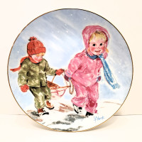 First Snow by Frances Hook A Child’s Play Series Collector Plate