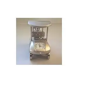 Brand new Diecast Golf cart desk circa clock with moving wheels - measurements - 3" L x 2 1/2" H x 1...