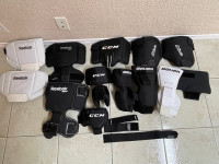 Assorted hockey gear