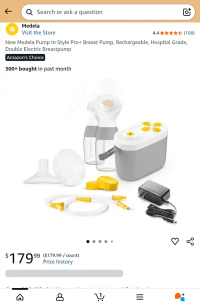 MEDELA PRO+ BRAND NEW BREAST PUMPS $203 WITH TAXES GREAT QUIALIT, View more