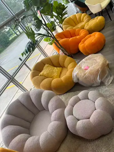 Brand New Pumpkin Style Swivel Couch with Ottoman Special $299, View more