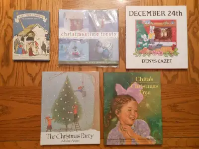 Lot of five Christmas Books, View more