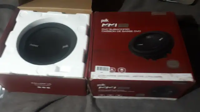 10" POLK AUDIO SUBS  ( NEW ) in Speakers in Calgary - Image 2