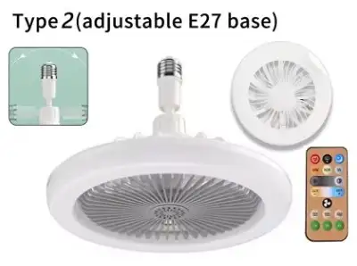 30W Remote Control Ceiling Fan Lamp Dimmable E27 Base, View more