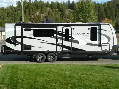 Thinking of going south or shoulder season camping. This all season rated travel trailer has everyth...