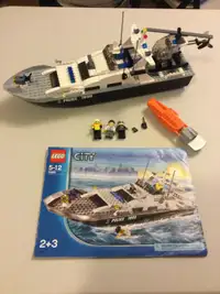Lego city 7899 bateau de police 