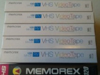 "6 NEW MEMOREX VHS VCR VIDEO TAPES."