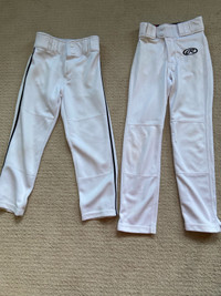 White baseball pants
