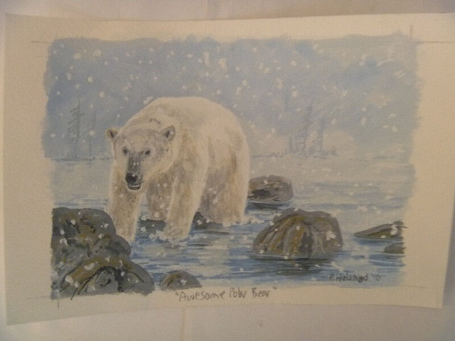 Polar Bear ORIGINAL ART - various sizes in Arts & Collectibles in Winnipeg - Image 4