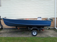 12 ft Aluminum Boat, Motor and Trailer $1950