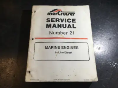 MerCruiser In-Line Diesel Engines Service Manual #21 Part #90-806934 printed 11/1994 1994 and up 5 a...