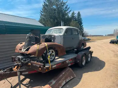 Suicide doors!! Great hot rod! In good shape for the year. Floors and frame are very good. Has owner...