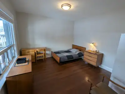 1 of 2 Bedrooms on House Main floor, Utilities Included