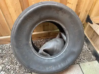 Pair of 29.5x10.5 ET drag slicks . Been on the shelf a while .