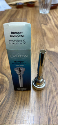 Trumpet Mouthpiece 3 C SILVER PLATED. Carlton Model: CTRMPC 3C  