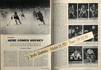 1955-1956 NHL SEASON REVIEW (SPORTS ILLUSTRATED OCT. 24, 1955)