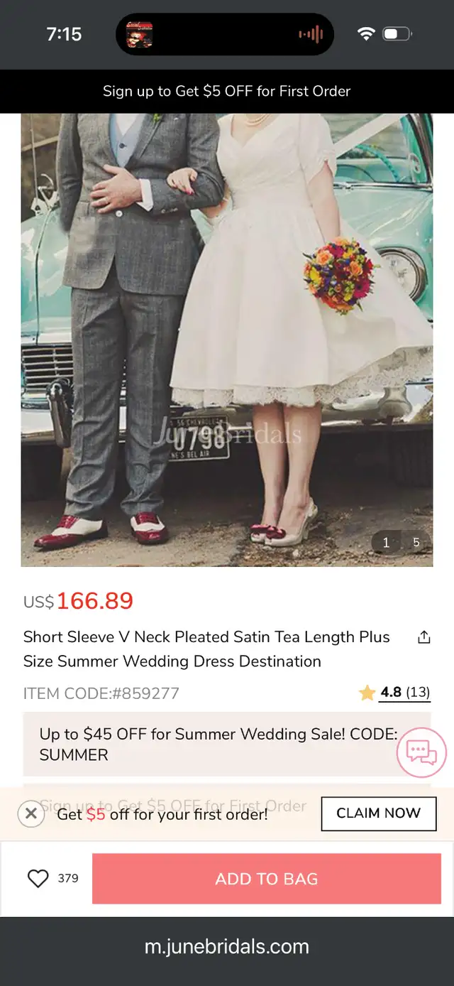 White Tea-Length Wedding Dress (Size 26W) + Petticoat – New in Wedding in Edmonton - Image 8