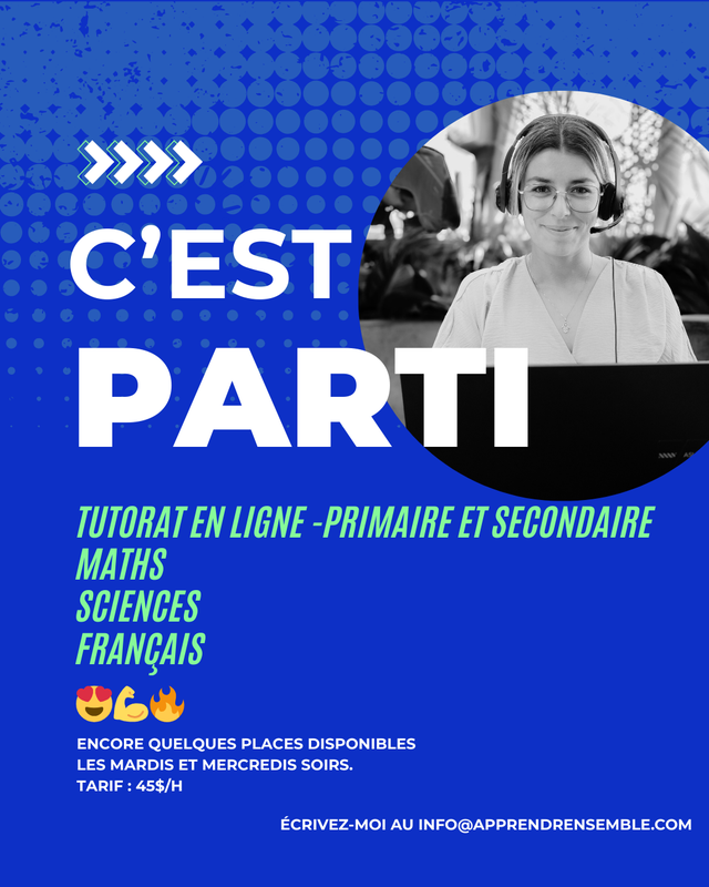 Math, Science, and French Tutoring – Elementary and Secondary