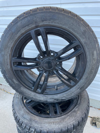 (4) 205/60R16 Winter Tires on 5x120mm Alloys