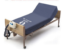 Hospital bed with air mattress.