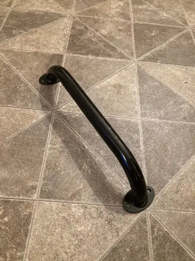 Grab bar. 16 1/5. Inches long. Great to have on shower wall to prevent a fall. Also on the wall by s...