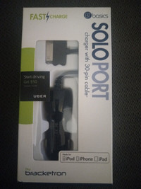 New iPhone iPad iPod 30 Pin Car Charger with    USB    Port $10