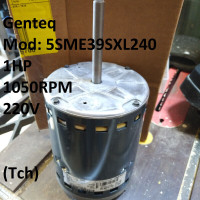 Electric Motor - Gentec, 5SME39SXL240, 1HP, 1050RPM, 220V, NEW