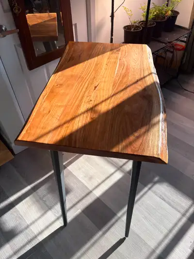 Solid Acacia Wood Slab Desk, View more