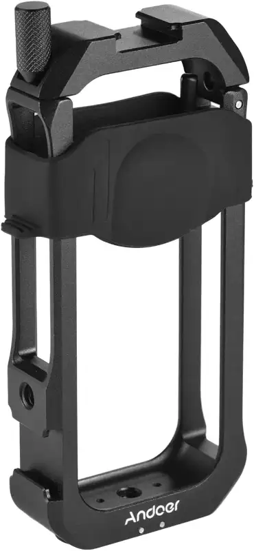 Andoer C-ONE X2 Aluminum Alloy Protective Cage Case Action Camera Rig with Cold Shoe Mount Universal...