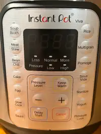 Instant Pot Viva 9 in 1 Multi-Use - Slow Cooker/Pressure Cooker