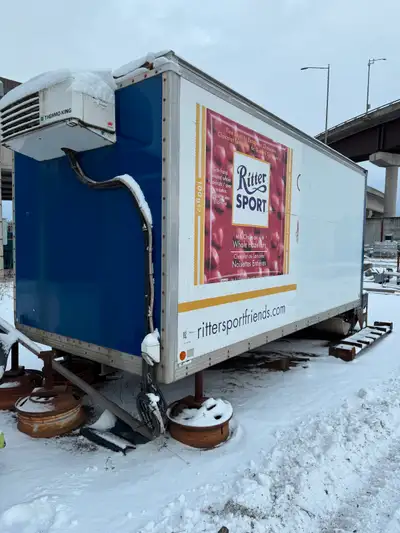Used truck box, includes Thermoking reefer, and tailgate. Tailgate is working, reefer needs to be ho...