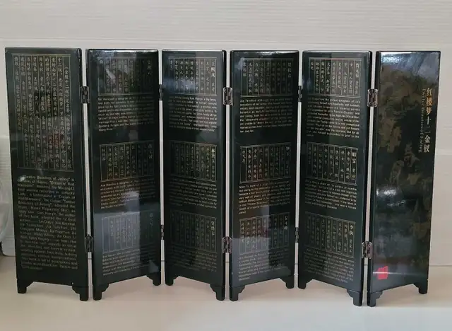 Chinese Folding 6 Panel Divider Screen Table Decoration  in Home Décor & Accents in Oshawa / Durham Region - Image 7